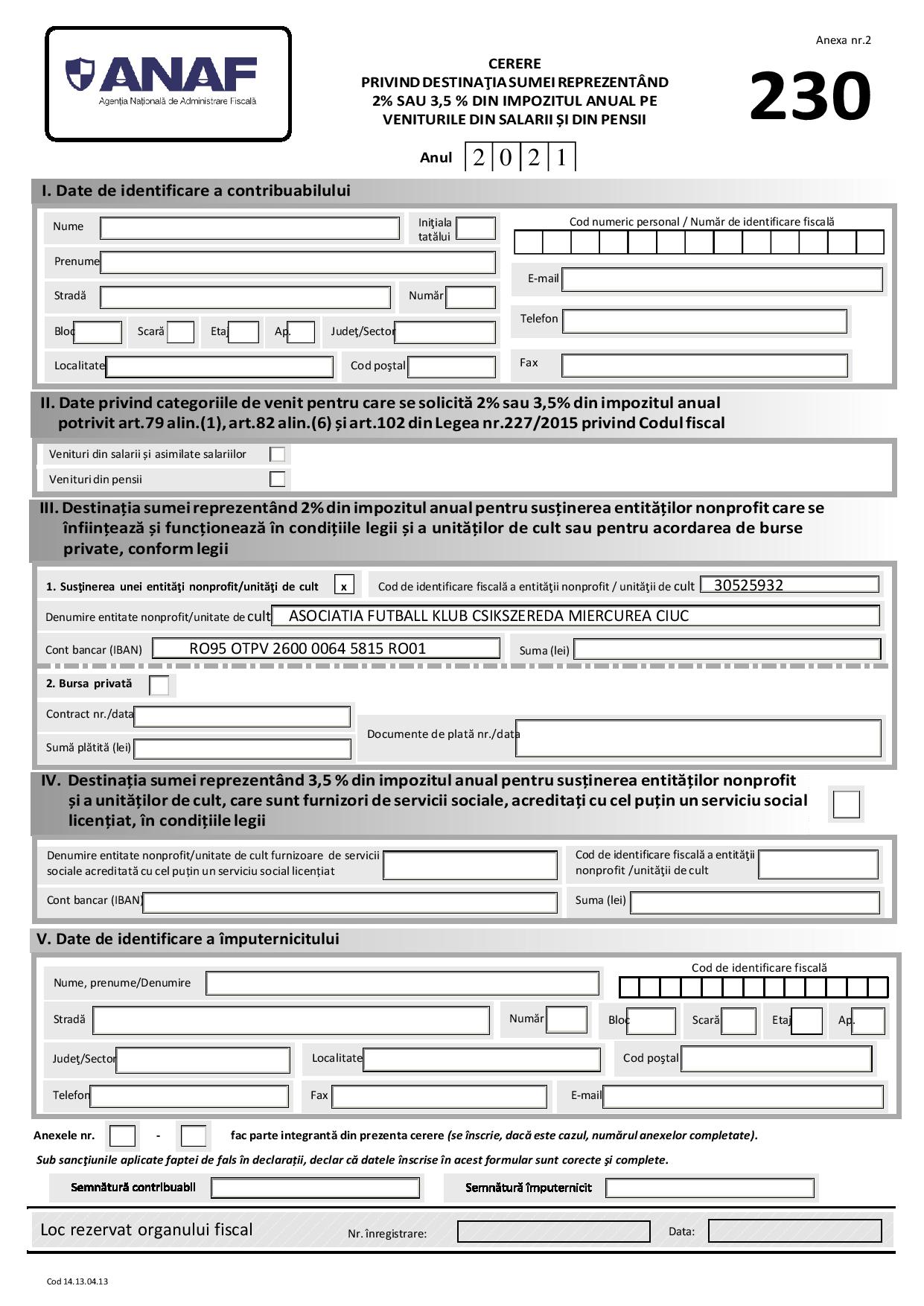 Ajánlja fel adója 2%-át