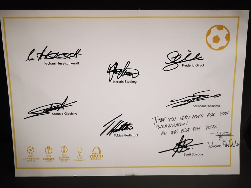 UYL│Képeslapot kaptunk az UEFA-tól