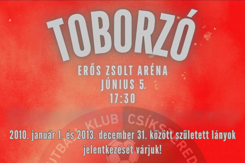 Toborzó 2010. január 1. és 2013. december 31. között született lányok részére